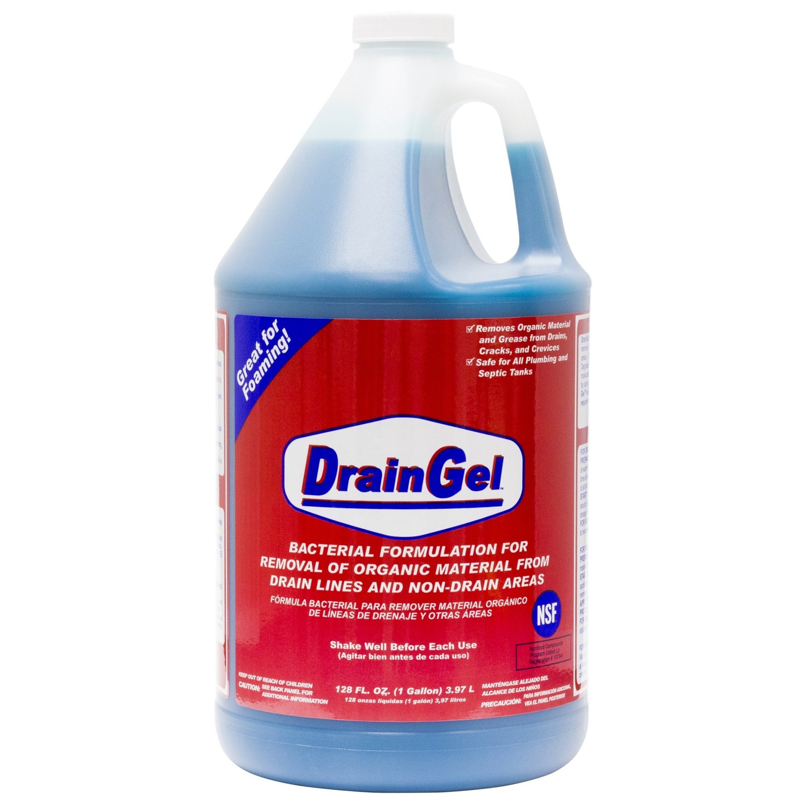 AMERICAN BIO Drain Gel 128oz- Organic Bioenzyme Cleaner 128 Fl Oz (Pack of 1)