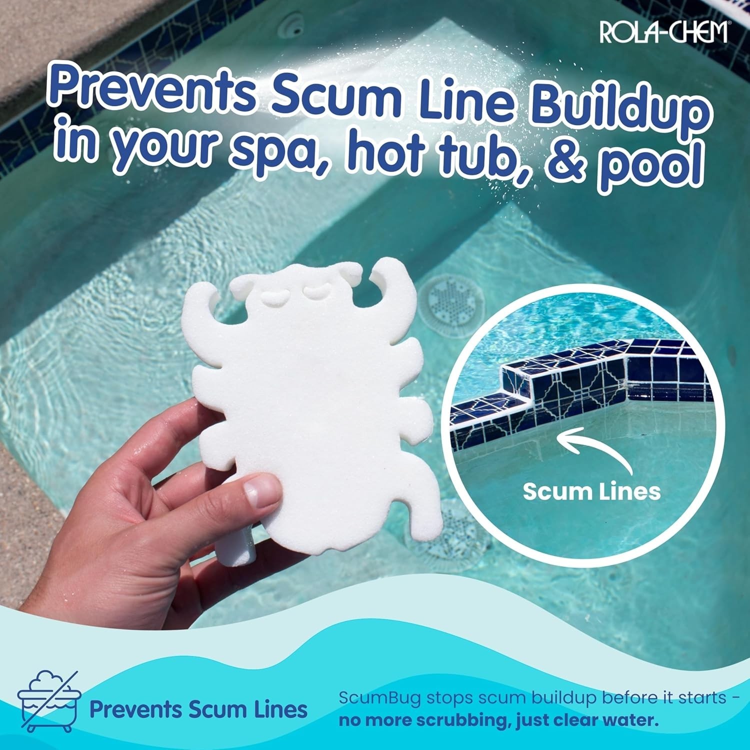 Scumbug 2-Pack: The High-Rated Spa & Pool Oil & Grime Absorber