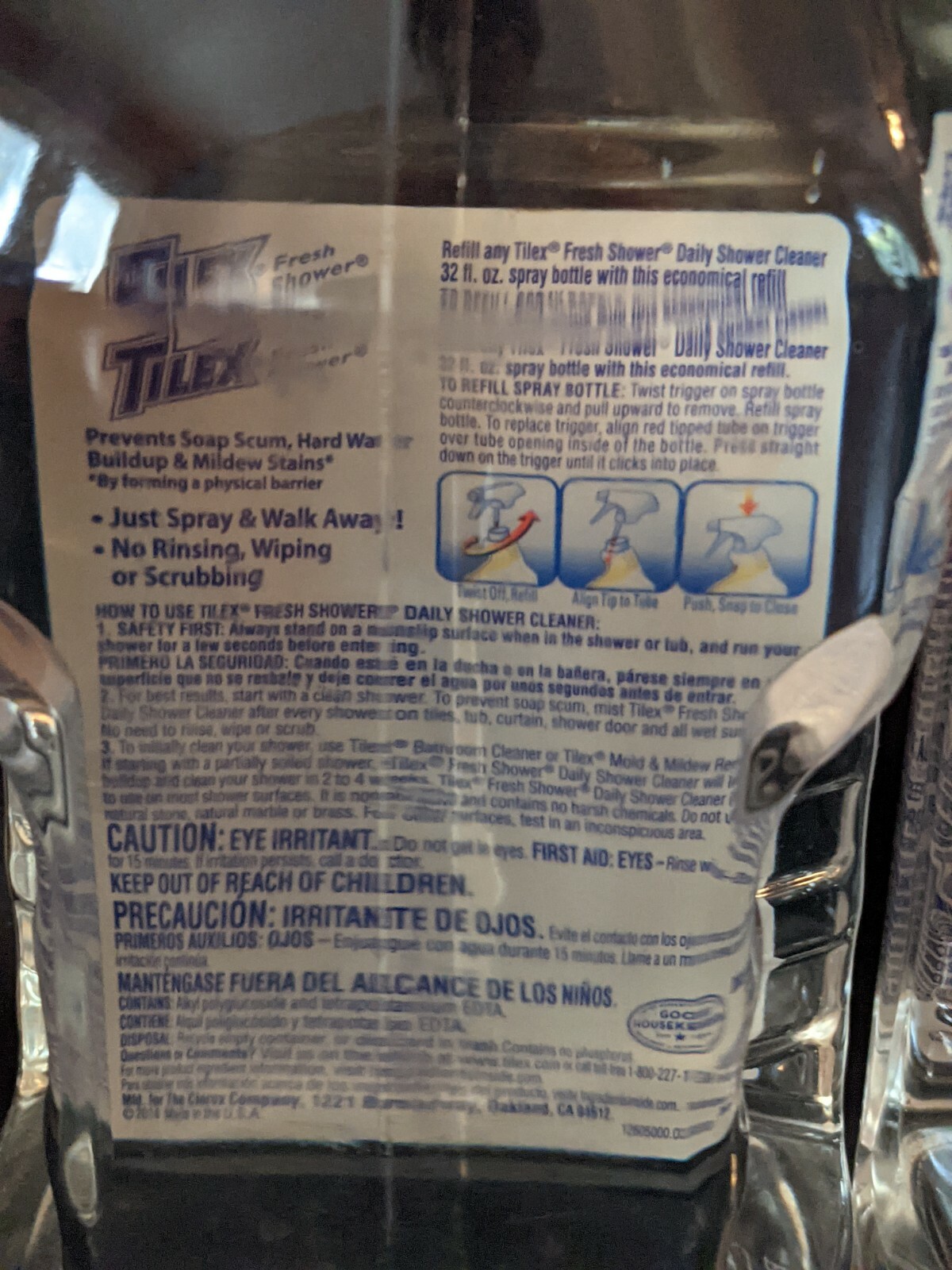 Lot of 2 Tilex Daily Shower Cleaner Fresh Shower 64 Oz NEW