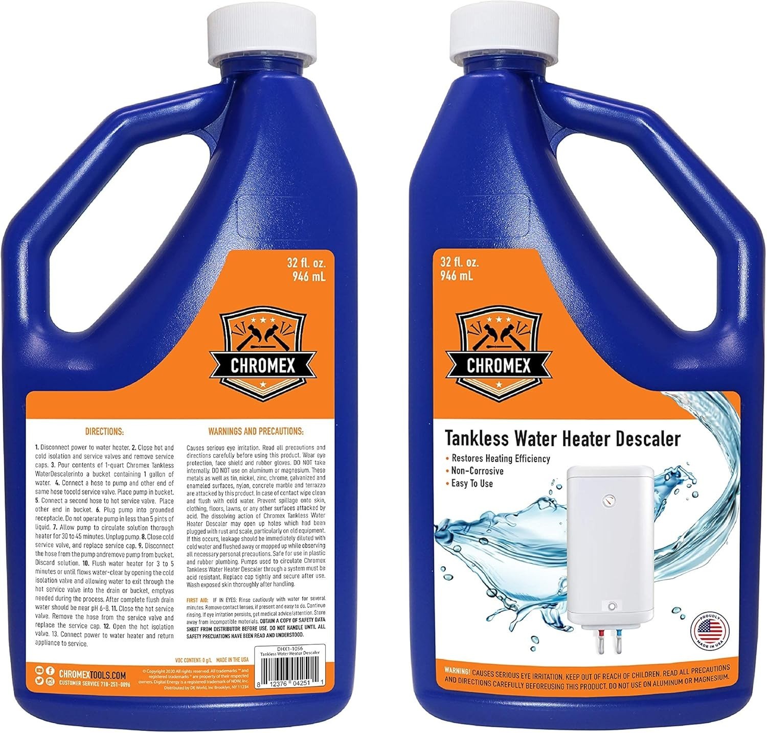 Tankless Water Heater Descaling Solution | Highly Effective Descaler – 6 Quart
