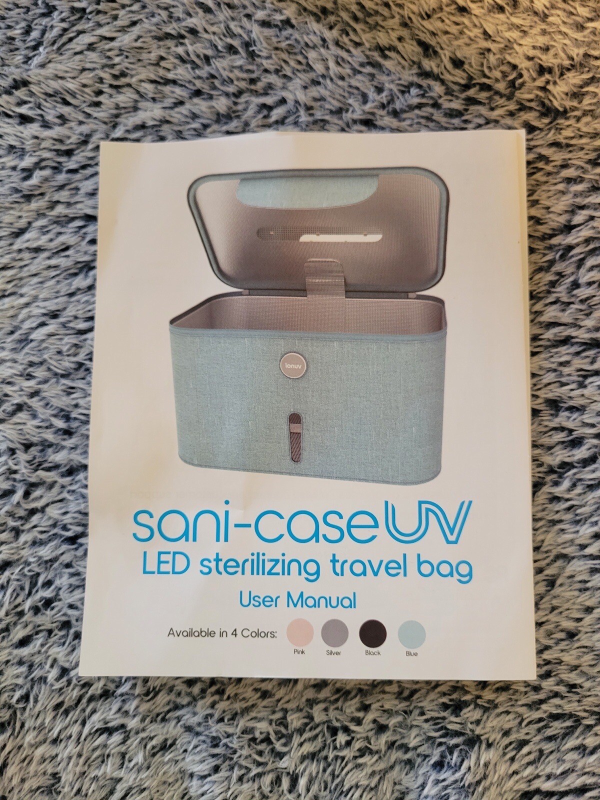 Sani-Case UV-C Sanitizer Bag Ultraviolet C Light Travel No Box