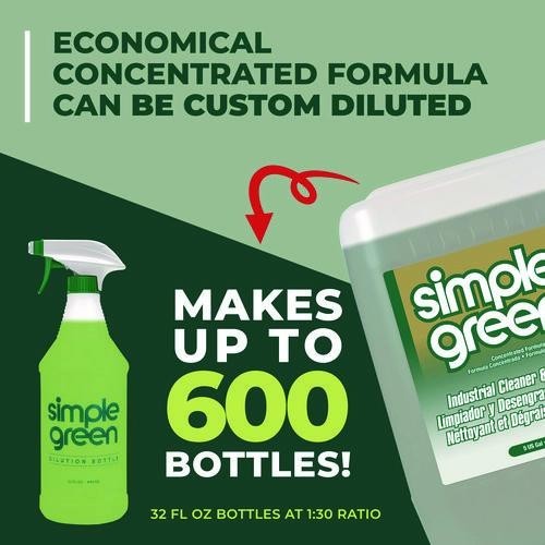 Simple Green Industrial Cleaner and Degreaser, Concentrated, 5 gal, Pail