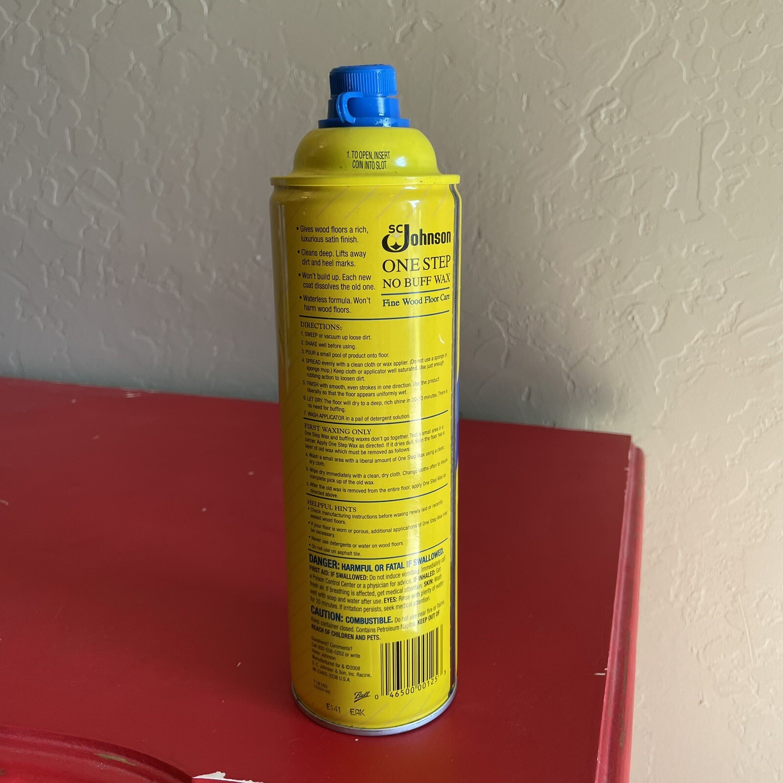 SC Johnson One Step No Buff Wax Wood Floor Care 22 Fl Oz Discontinued 65% Full