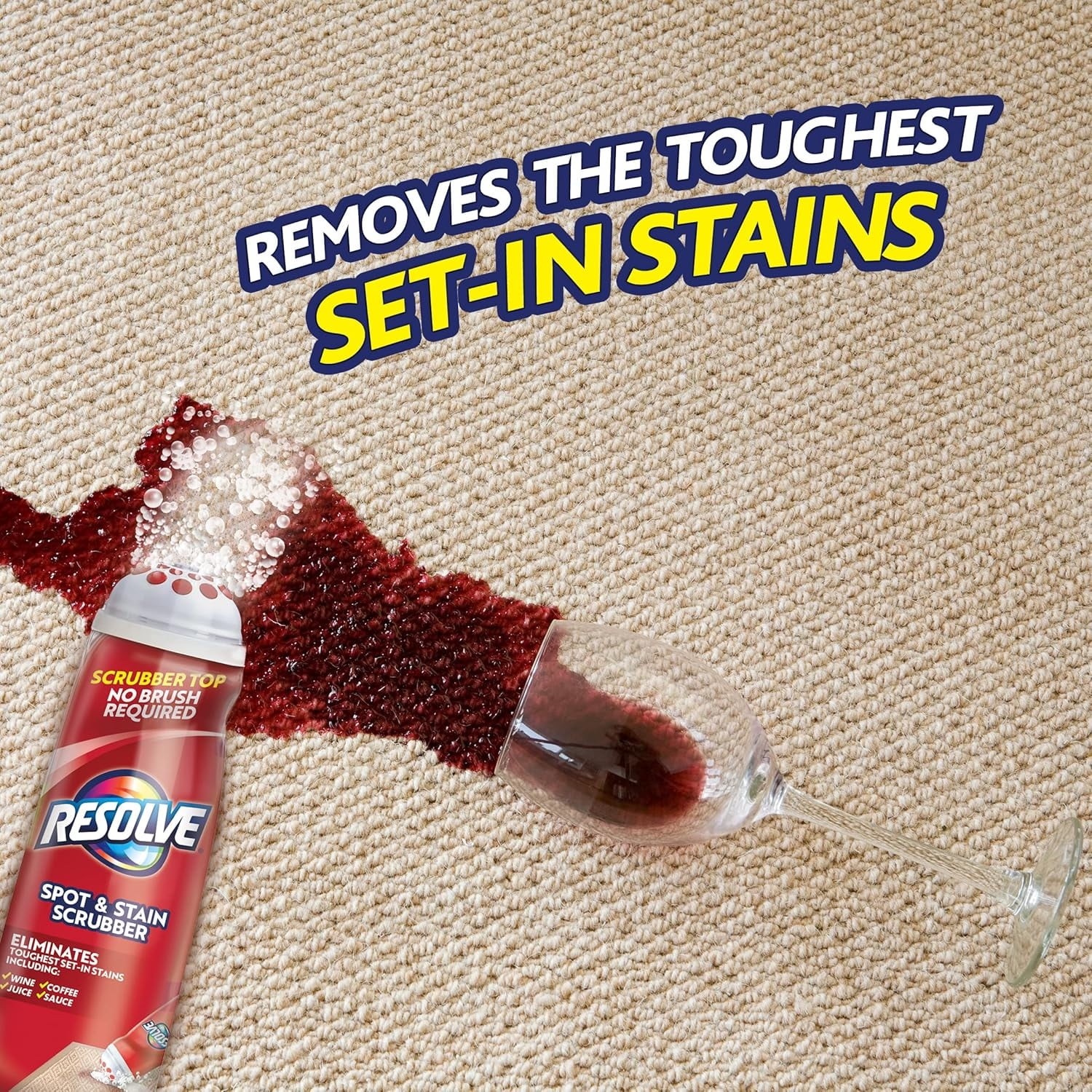 Resolve Carpet Spot and Stain Scrubber, 6.7 Fl Oz (Pack Of 4)