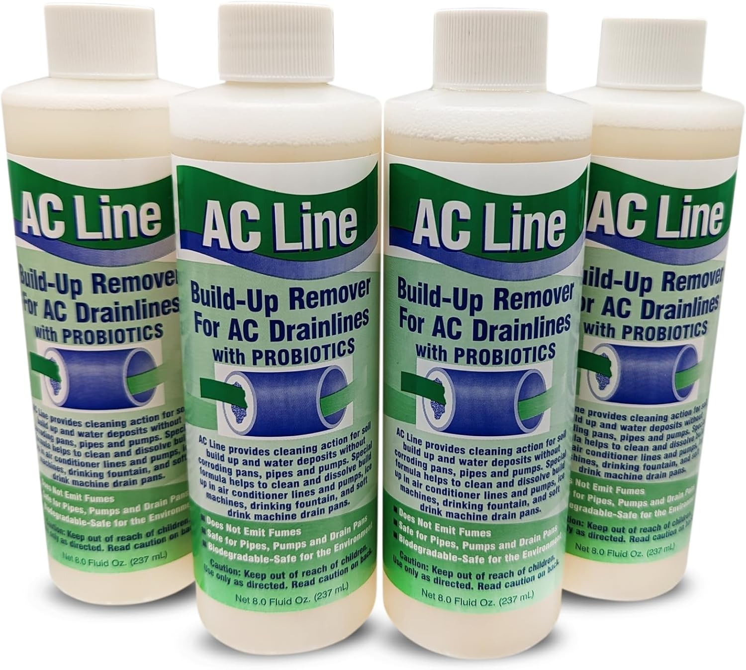 AC Drain Line Cleaner – 4 Pack / 12 Supply – Cleans HVAC drain lines, conden…
