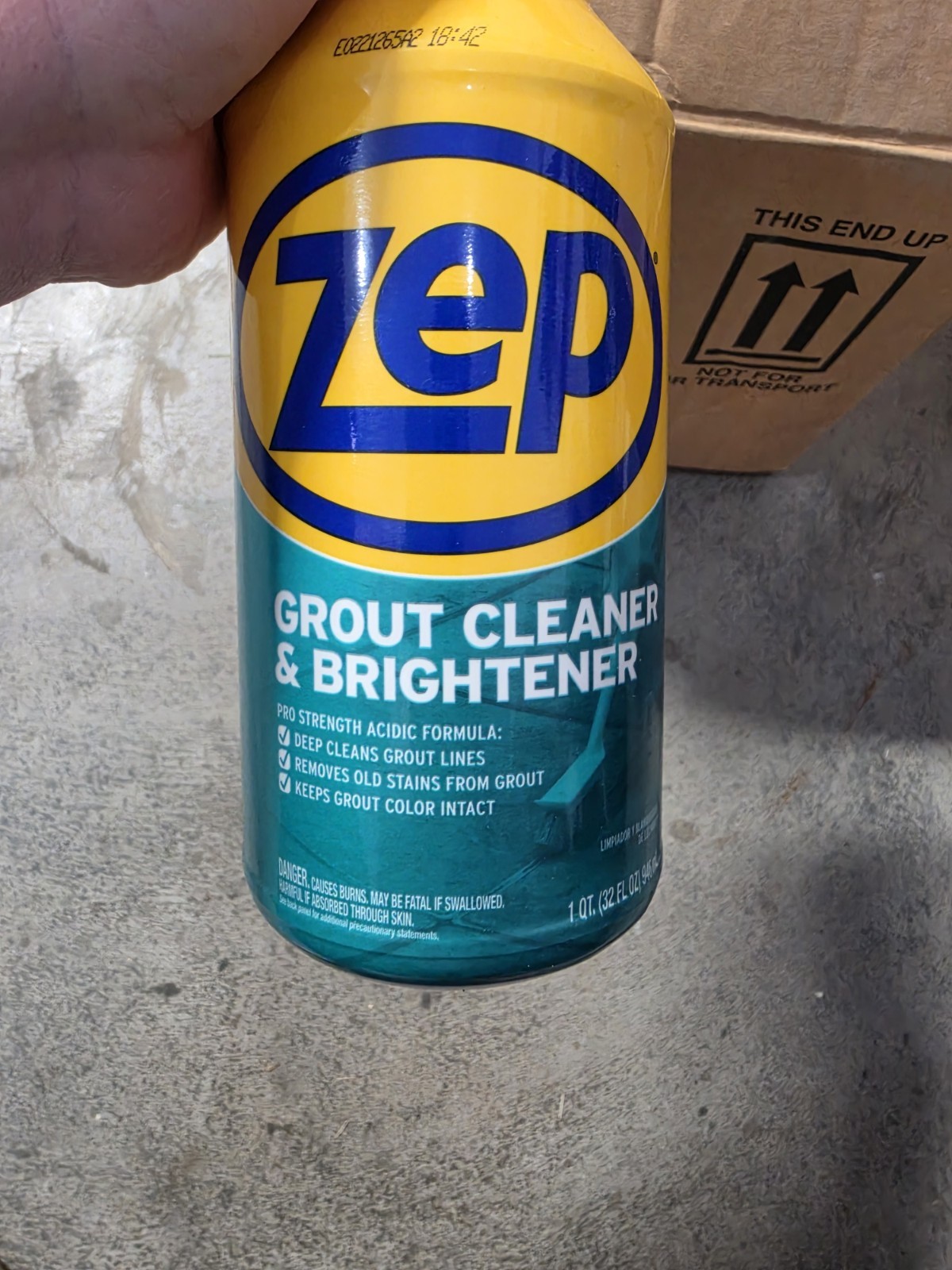 Zep Grout Cleaner and Brightener – 32 oz Lot Of 10 New