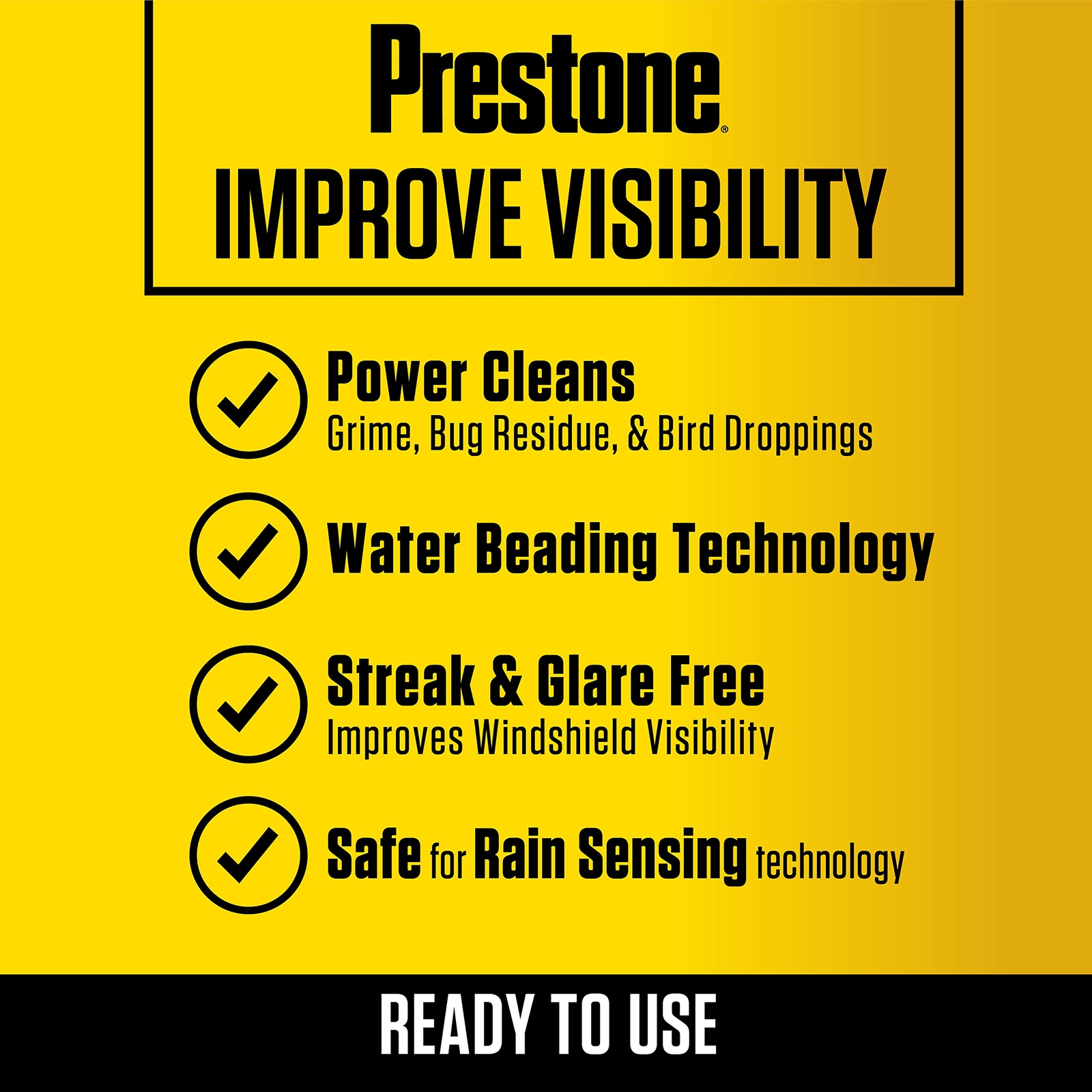 Prestone Bug Wash 128 Fl Oz Advanced Windshield Washer Fluid Streak Free Shine