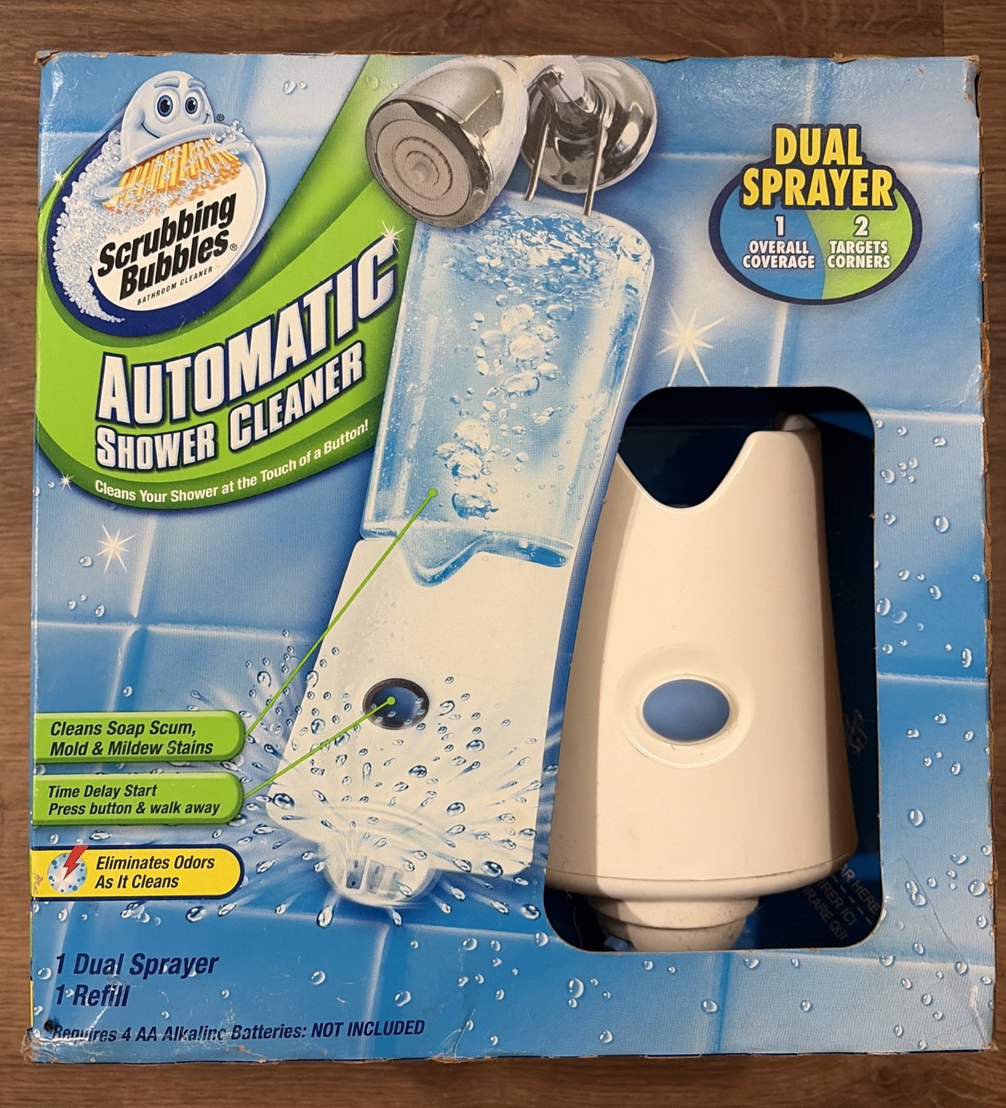 Scrubbing Bubbles Automatic Shower Cleaner Dual Sprayer Starter Kit w/ Solution