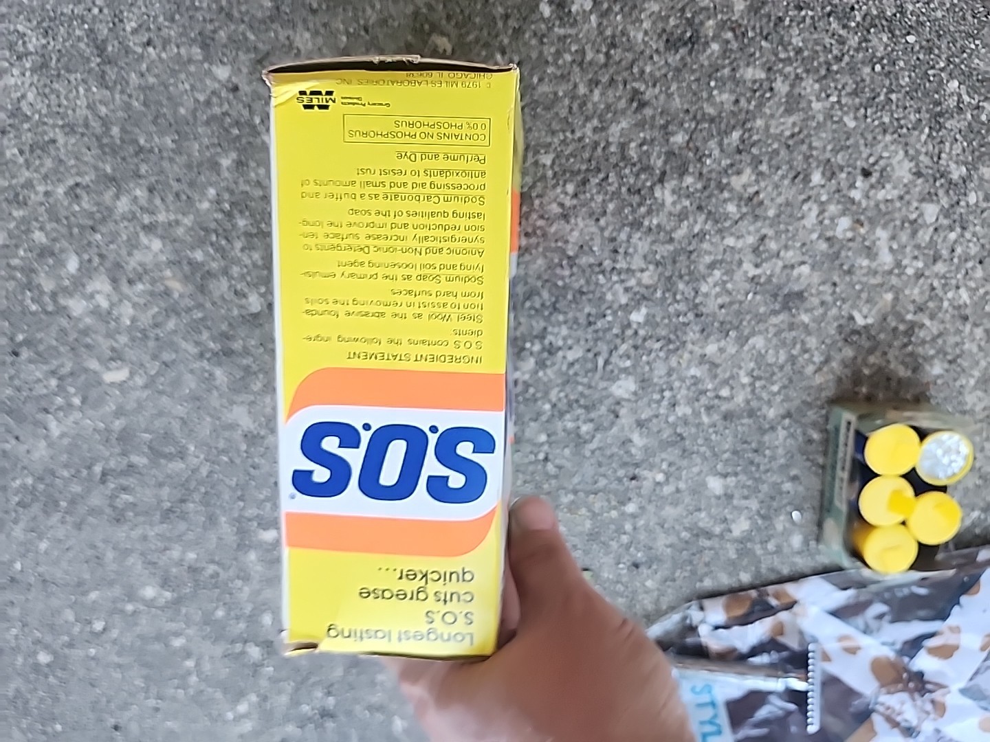 NEW 1979 BOXES OF S.O.S STEEL WOOL SOAP PADS CLOROX COMPANY movie PROP