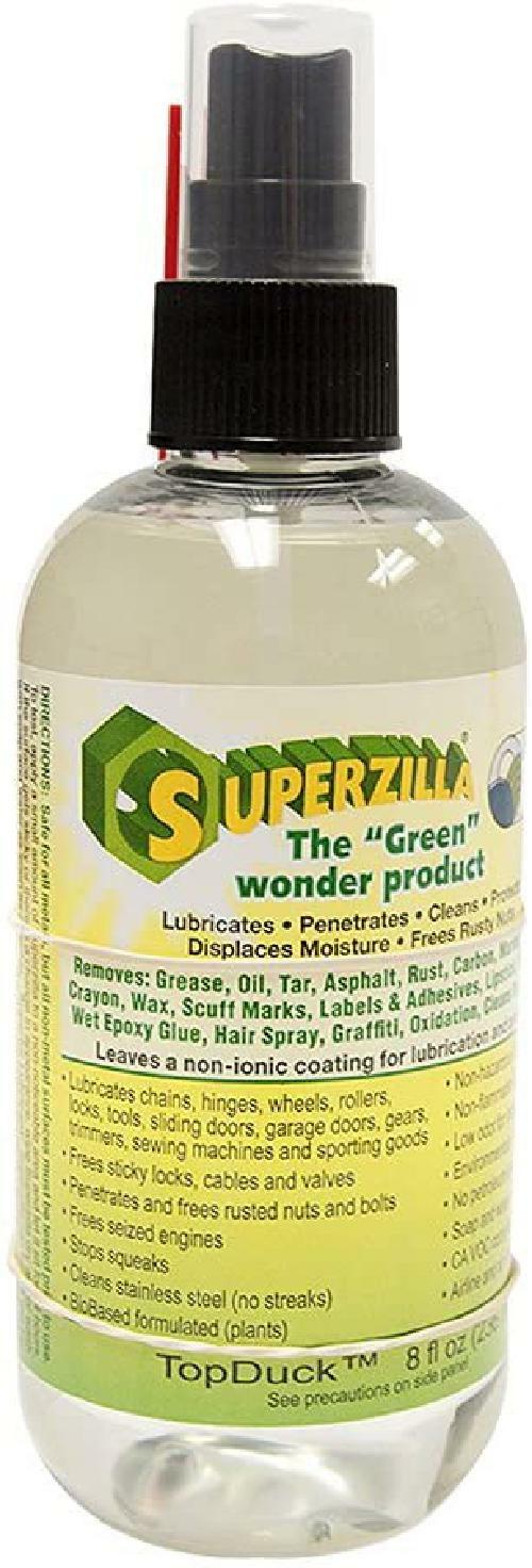 Superzilla Green Wonder Product Powerful All Purpose Cleans 8 oz Lubricant Oil