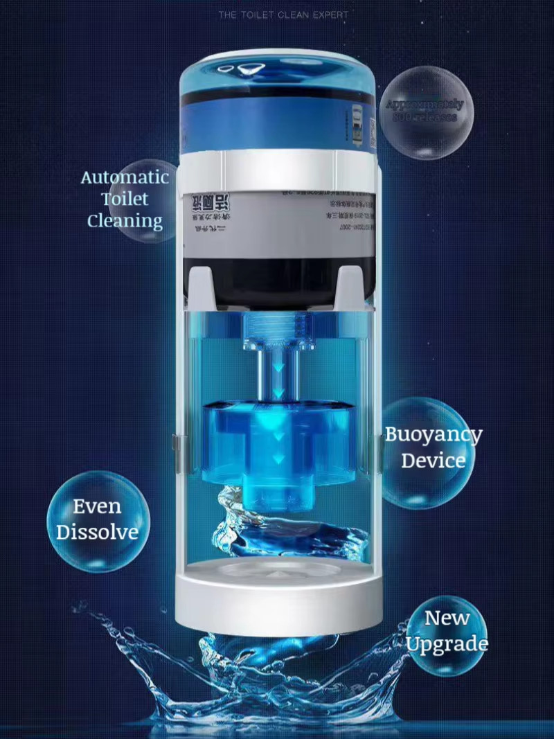 【1 Set】 Automatic Deyellowing Deodorizing and High Efficiency Toilet Bowl Cleane