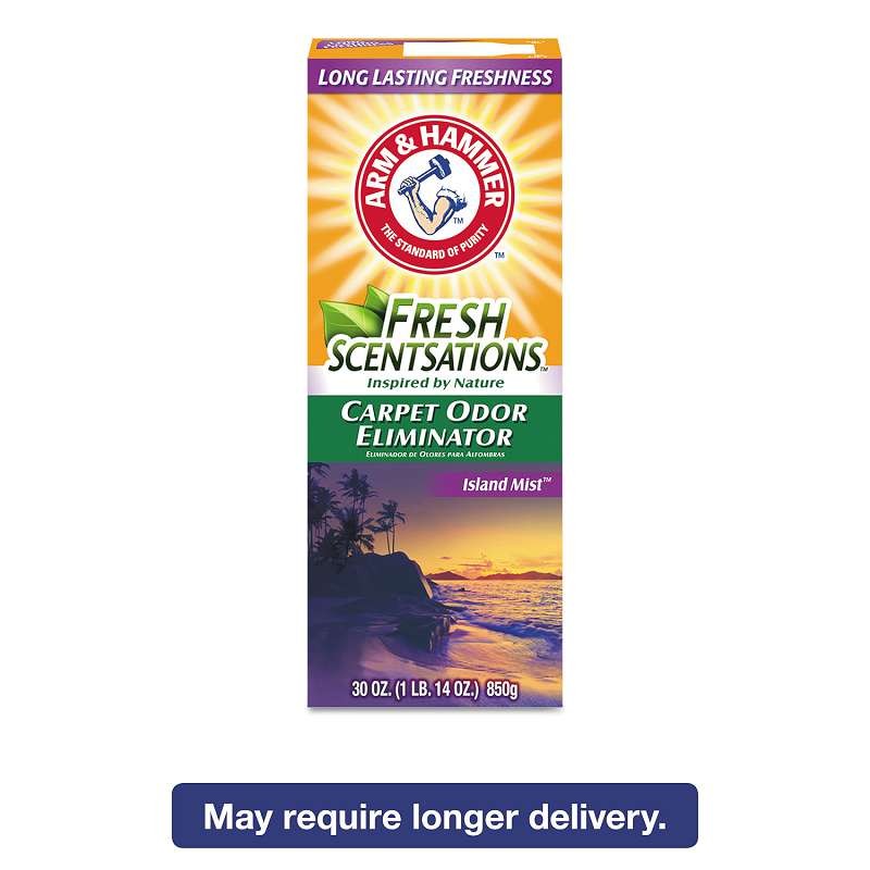 Arm & Hammer? Fresh Scentsations Carpet Odor Eliminator, Island Mist, 30 oz Box,