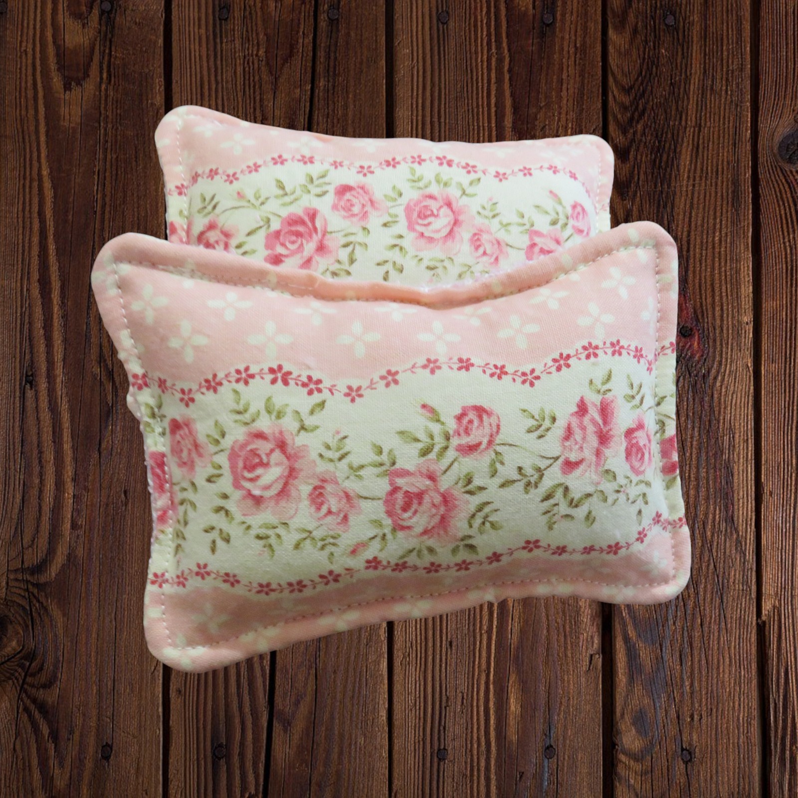 Reusable Sponge, Pink Rose Dish Scrubby, Set of 2