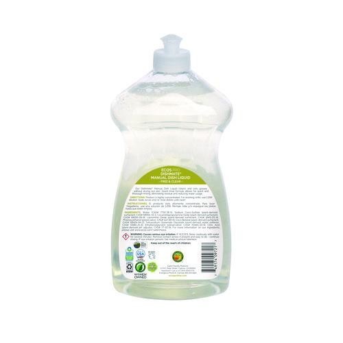 ECOS PRO Dishmate Manual Dish Liquid, Free & Clear, 25 oz Squeeze Bottle, 6/CT