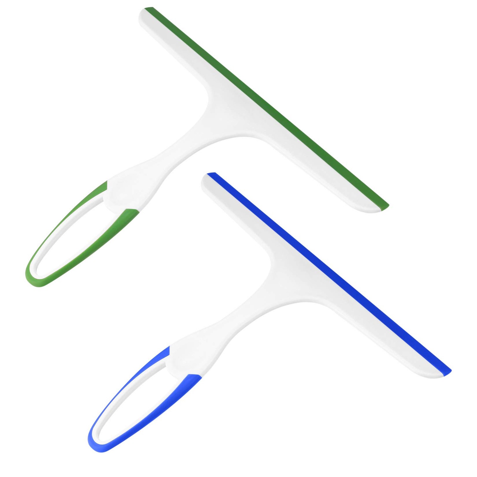 2 Pcs Shower Squeegee for Glass Mirror Tile Window Car Windshield Water Remover