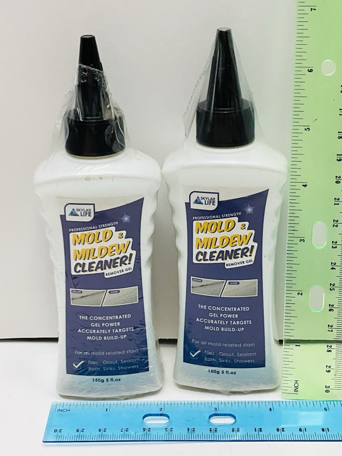 NEW 2pc Skylar Life Professional Strength Mold & Mildew Cleaner Gel Grout Tiles