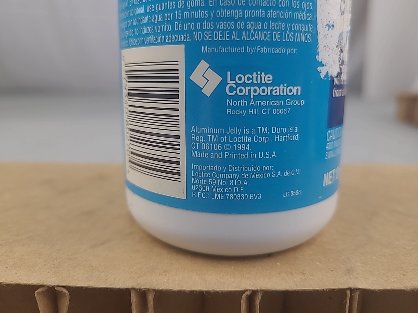 1x Duro by Loctite Aluminum Jelly Cleaner & Brightner 8 Fl Oz.