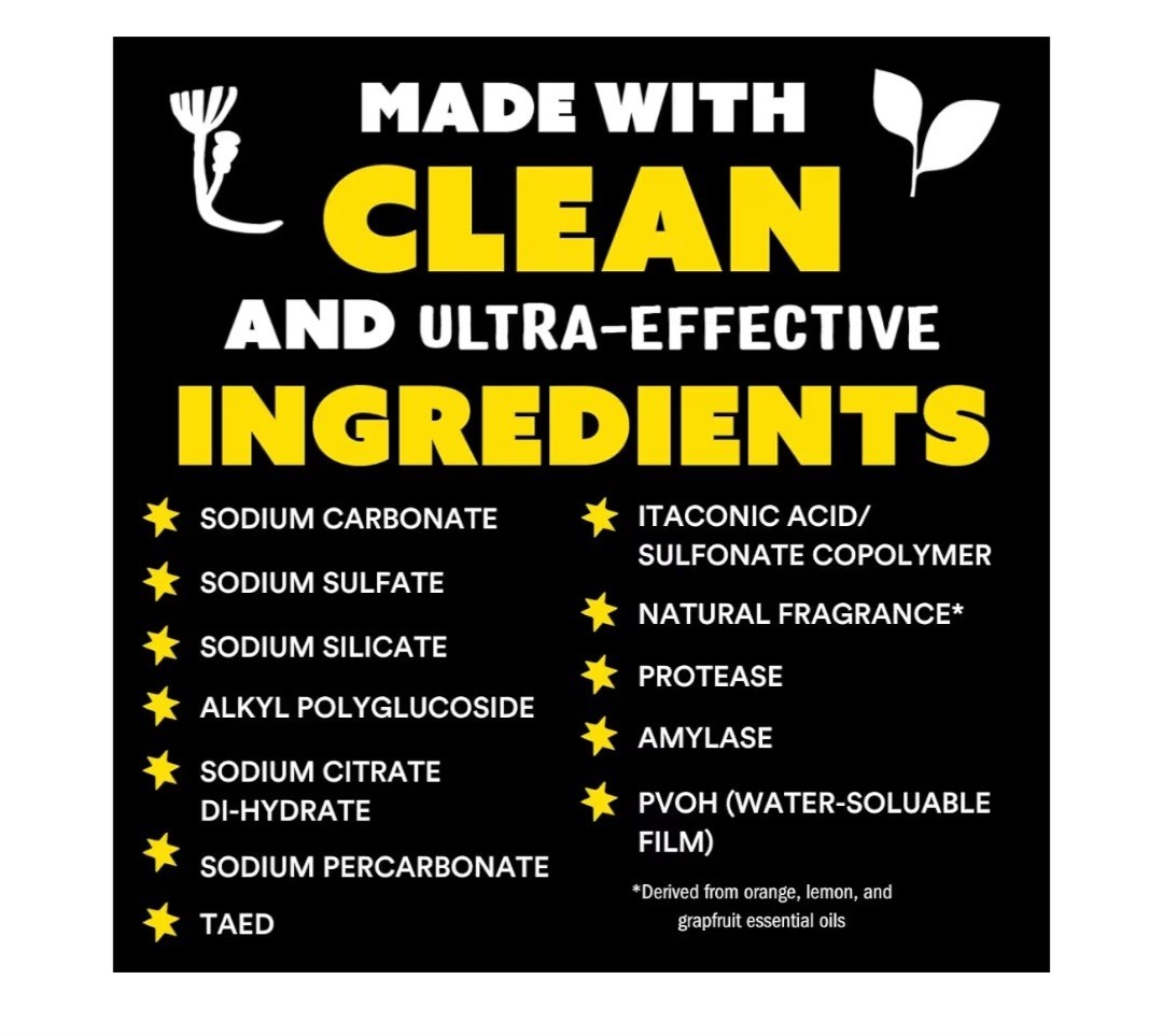 Molly’s Suds Dishwasher Pods Citrus 120 Safer Ingredients Vegan Cruelty-Free