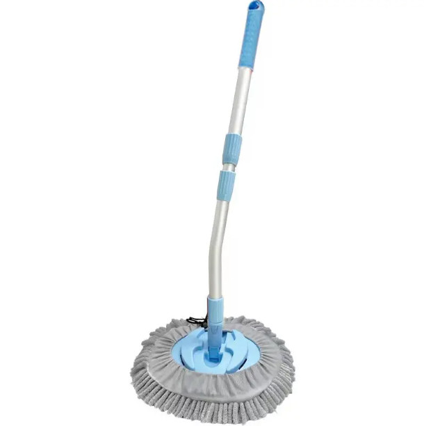 3pc Car Wash Brush Mop Cleaning Tool, Long Handle Flexible Microfiber Sponges