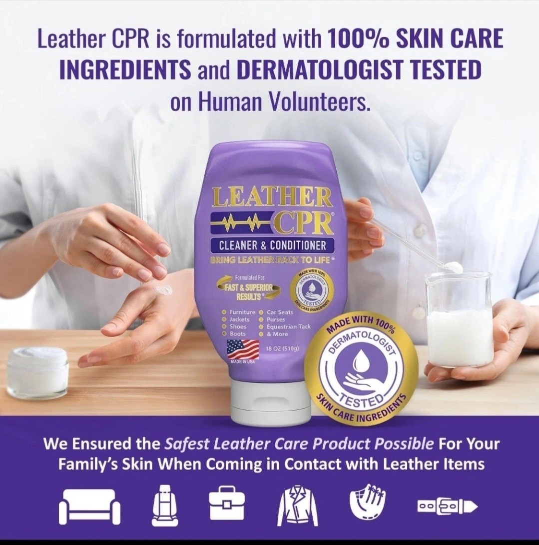 Leather CPR Cleaner & Conditioner 18oz Cleans Conditions Restores Protects