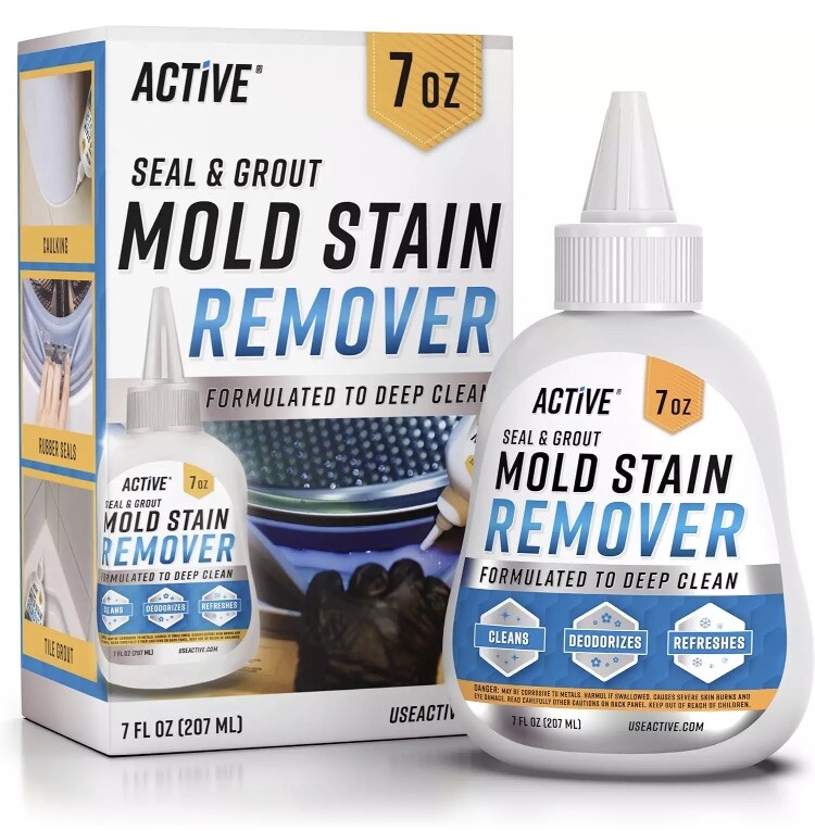 NEW & SEALED – Active Mold Stain Remover Seal Grout Deep Clean 7oz – Deodorizes