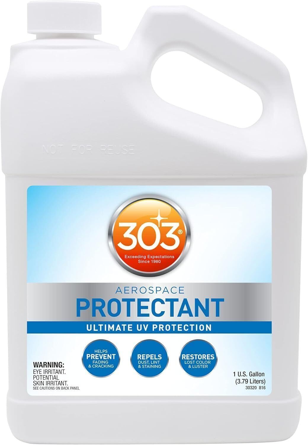 1 Gallon 303 Aerospace Protectant UV Protection Prevent Fading Cracking For Boat