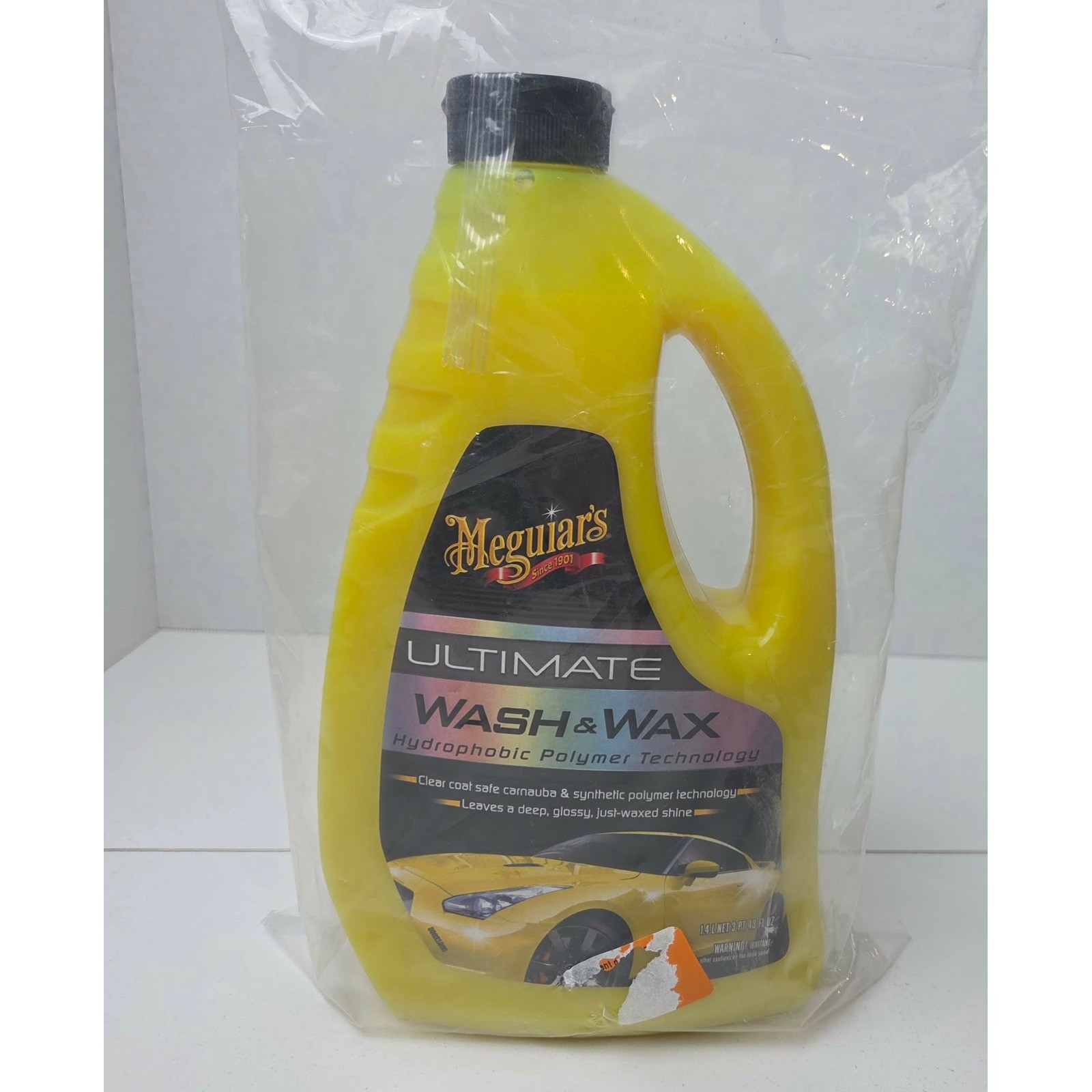 Meguiars Ultimate Wash and Wax Hydrophobic Polymer Technology 48OZ