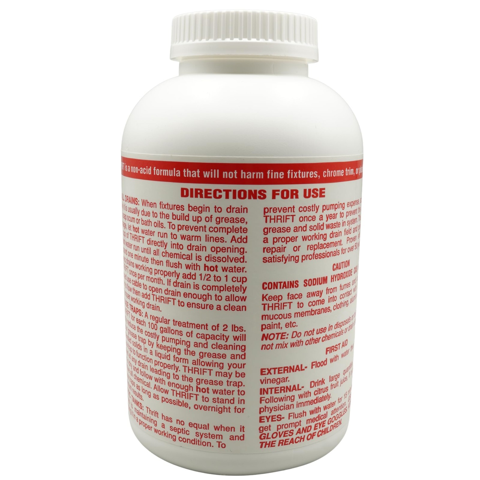 Thrift T200 Odorless Drain Cleaner – Hot Water Activated Drain Cleaner for Sm…