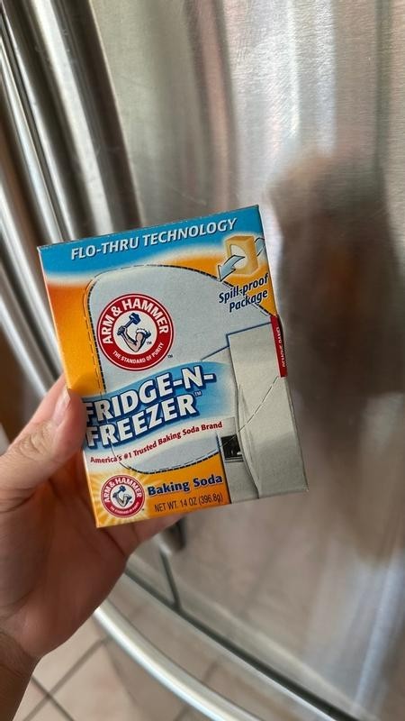 Baking Soda, Arm & Hammer – 14 oz (Pack of 2) – Fridge and Freezer Odor Absorber