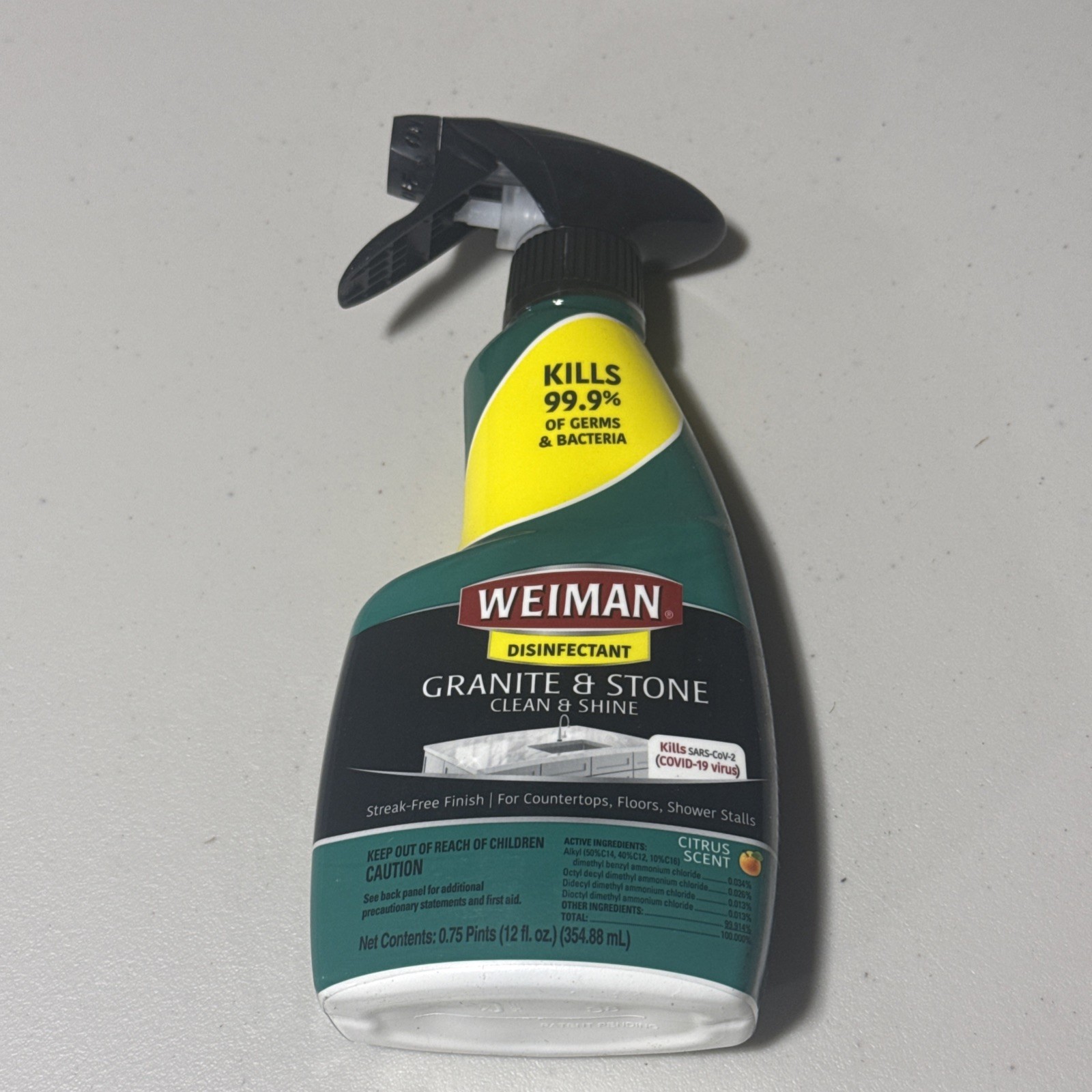 Weiman Granite Cleaner and Polish 12 Fluid Ounce