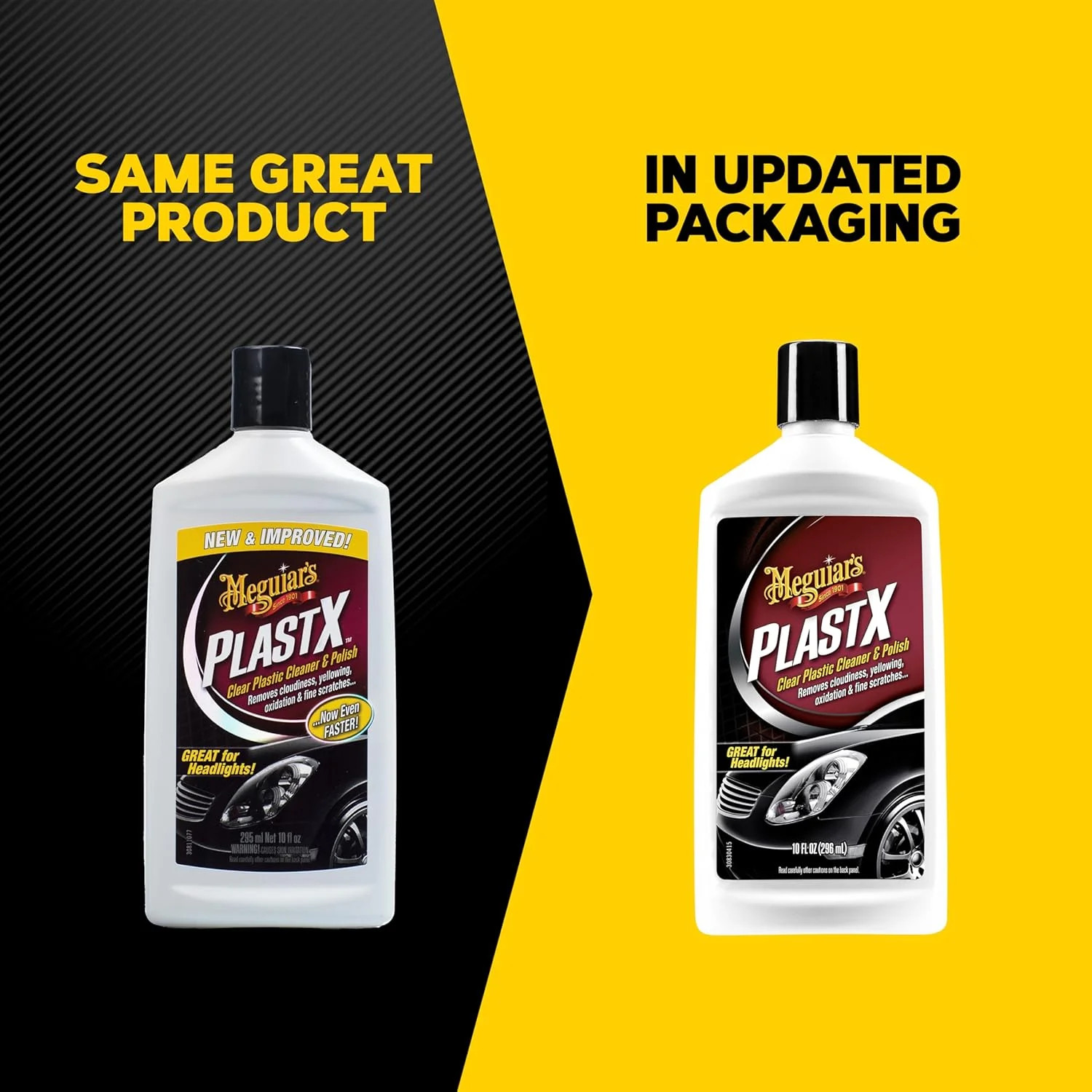 Meguiar’s PlastX Clear Plastic Polish, Fast & Easy Clear Plastic Restorer for He