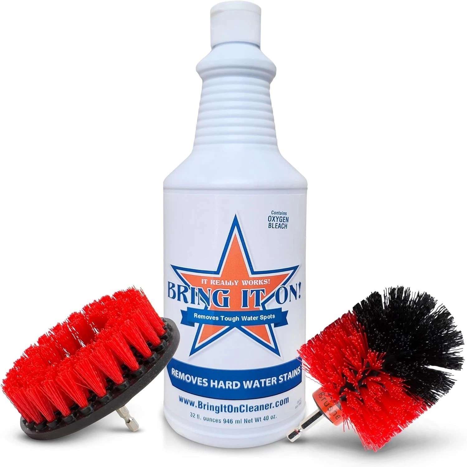 Transform Your Cleaning Routine: Hard Water Remover Plus Drill Brush Attachments