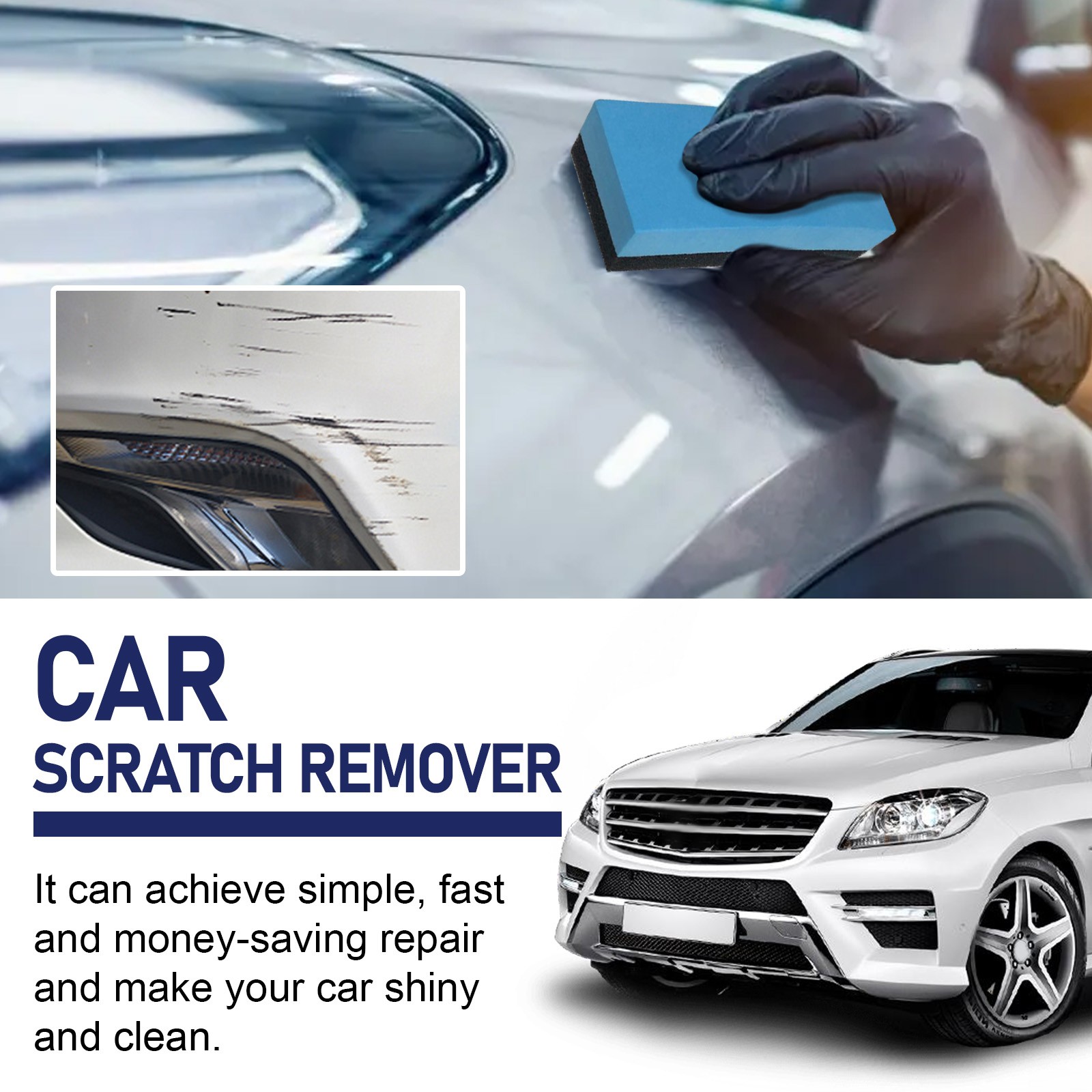 Car Scratch Repair Kit Complete Paint Polish Restorer All Colors DIY