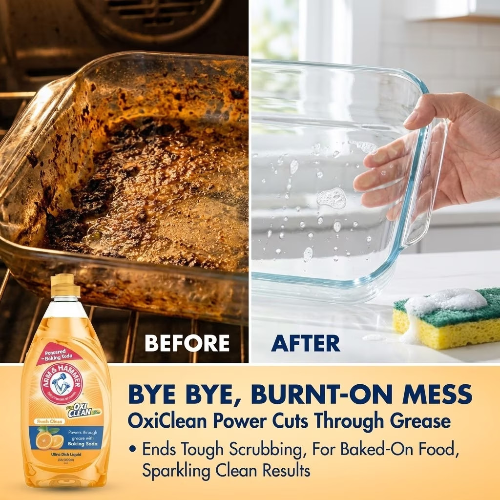 Arm & Hammer + Oxi Clean Ultra Dish Liquid Soap, Fresh Citrus, 115 oz