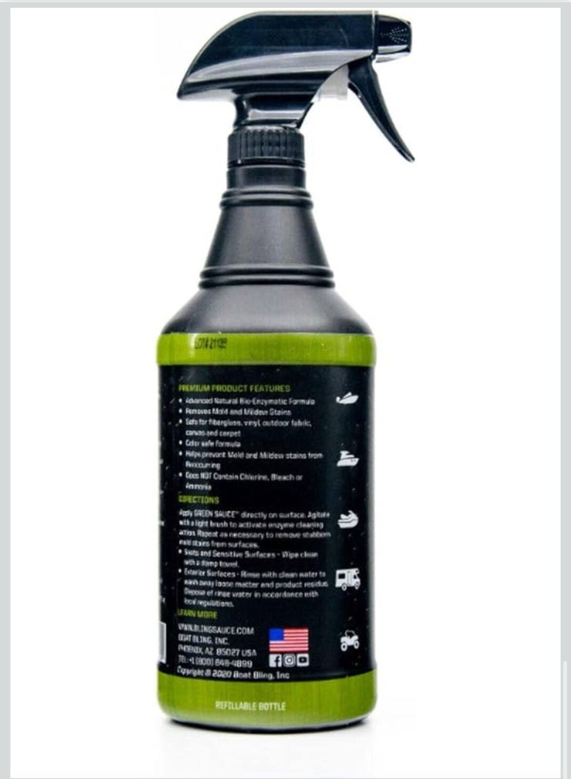 Boat Bling Green Sauce, 32 oz., for Boats, RVs, Powersport Vehicles and More