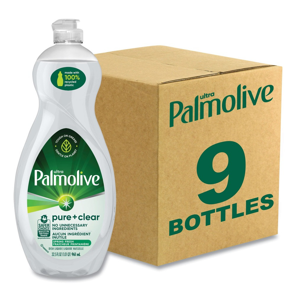 Palmolive US04272CT 32.5 oz Bottle Dishwashing Liquid – Spring Fresh (9/CT) New