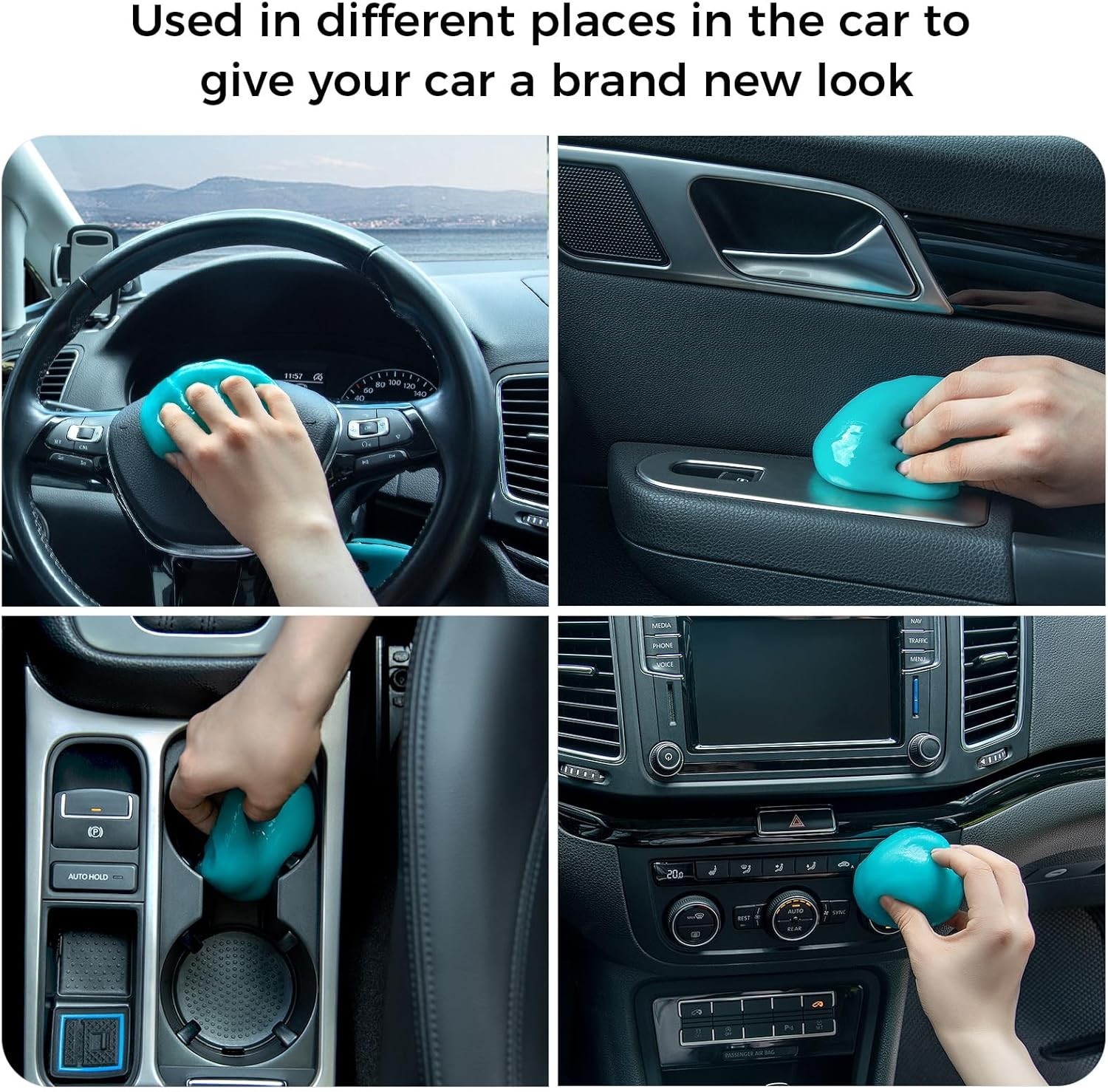 Car Cleaning Gel Universal Gel for Car Vent Cleaner Cleaning Putty Auto Detai…