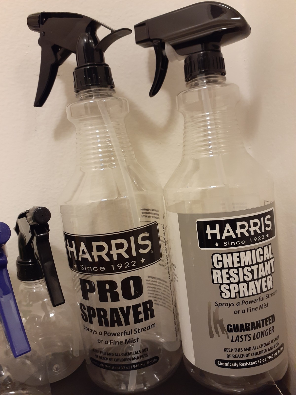 Mixed lot of spray bottles various sizes Totaling 7