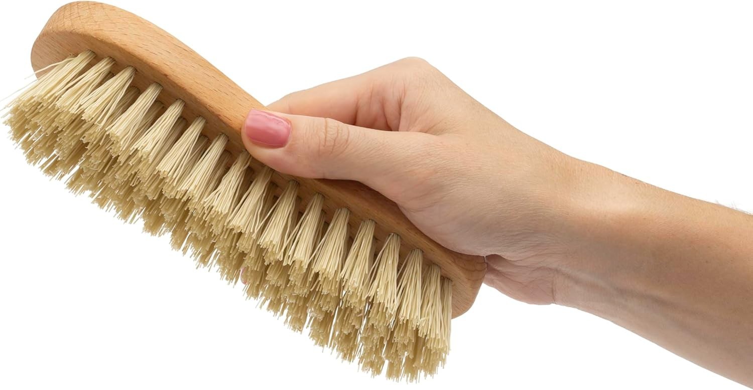 Lightweight Handheld Scrub Brush with Angled Bristles for Efficient Cleaning