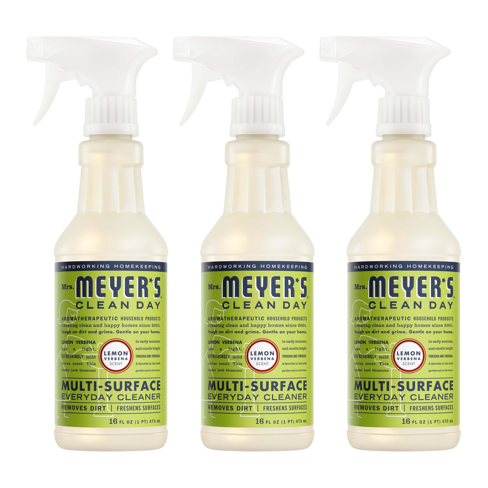 MRS. MEYER’S CLEAN DAY All-Purpose Cleaner Spray, Cruelty Free Formula, Lemon Ve