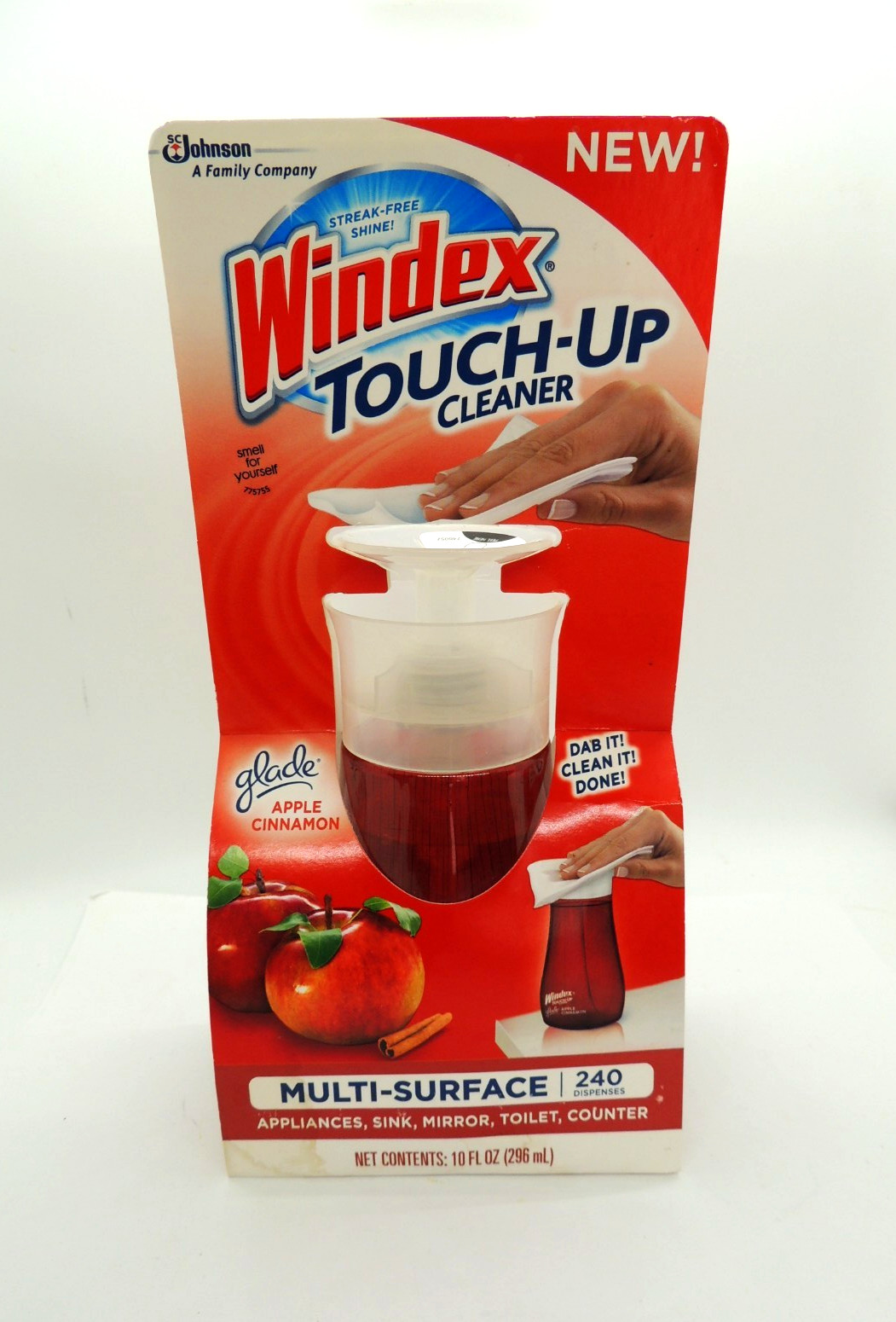 Windex Touch-Up Cleaner Glade Apple Cinnamon Multi-Surface 10 oz New In Package