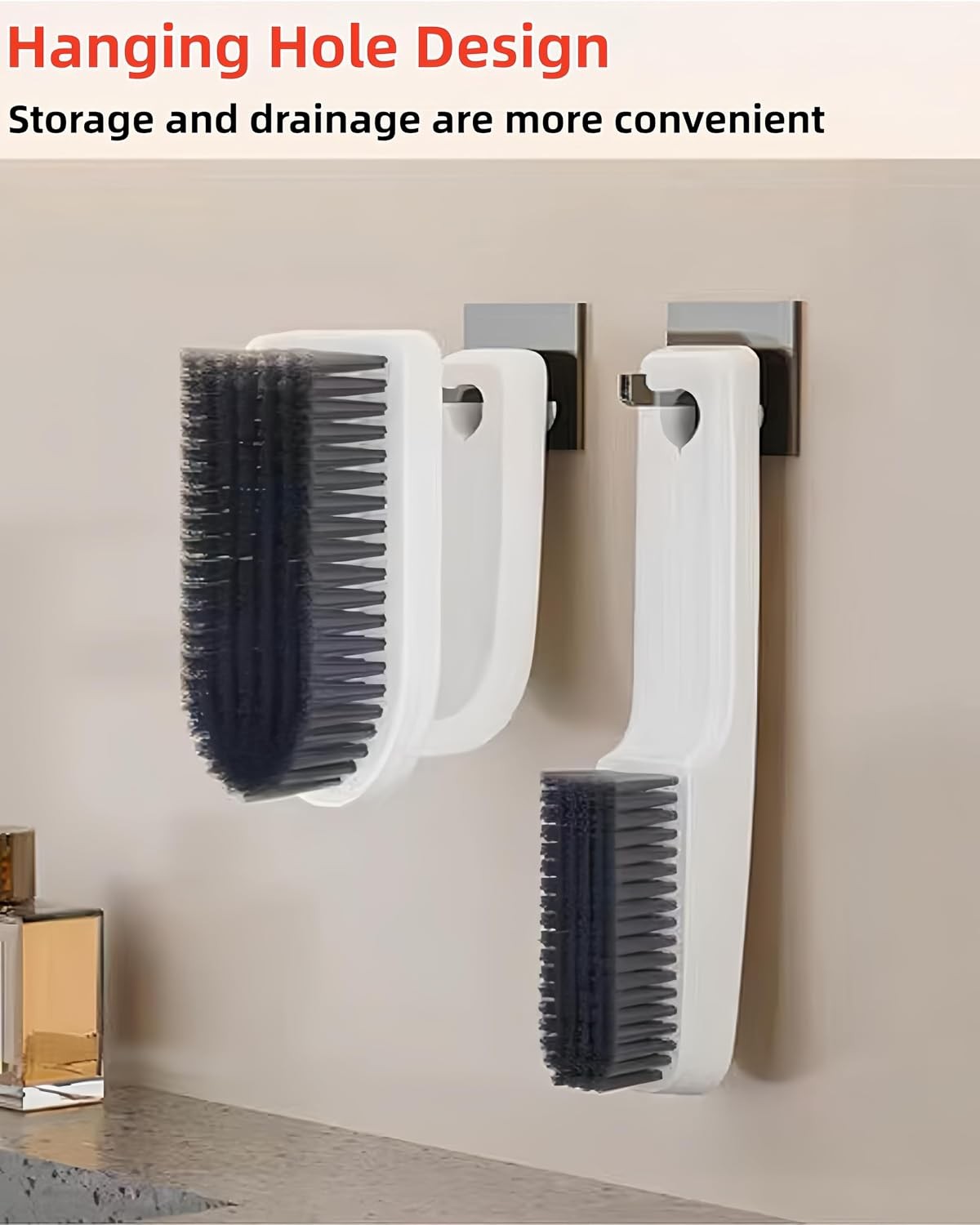 2 Pack Scrub Brush Laundry Cleaning Brush Soft Bristle Household Cleaning Brushe
