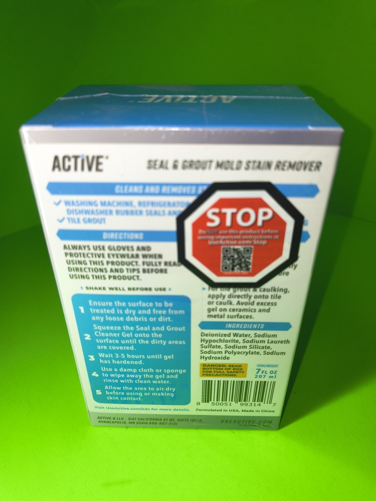 Active Seal & Grout Mold Stain Remover – 7 fl oz – 207 ml