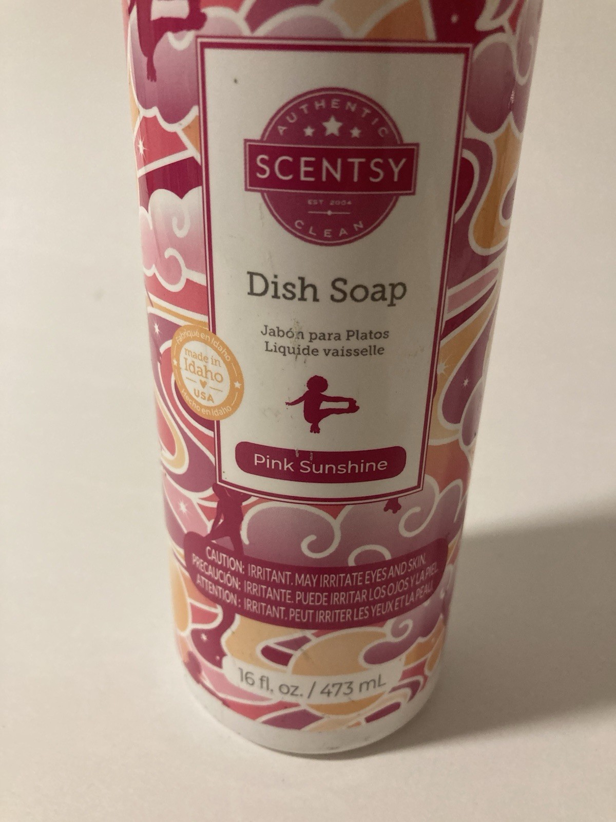 Scentsy Dish Soap Pink Sunshine 16oz. New Sealed Bottle.