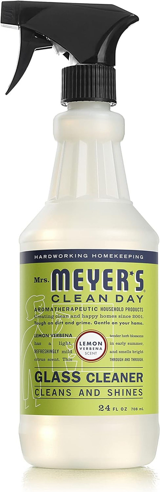 Mrs. Meyer’s Clean Day Mirror & Window Cleaner, Lemon Verbena, 24 Fl Oz