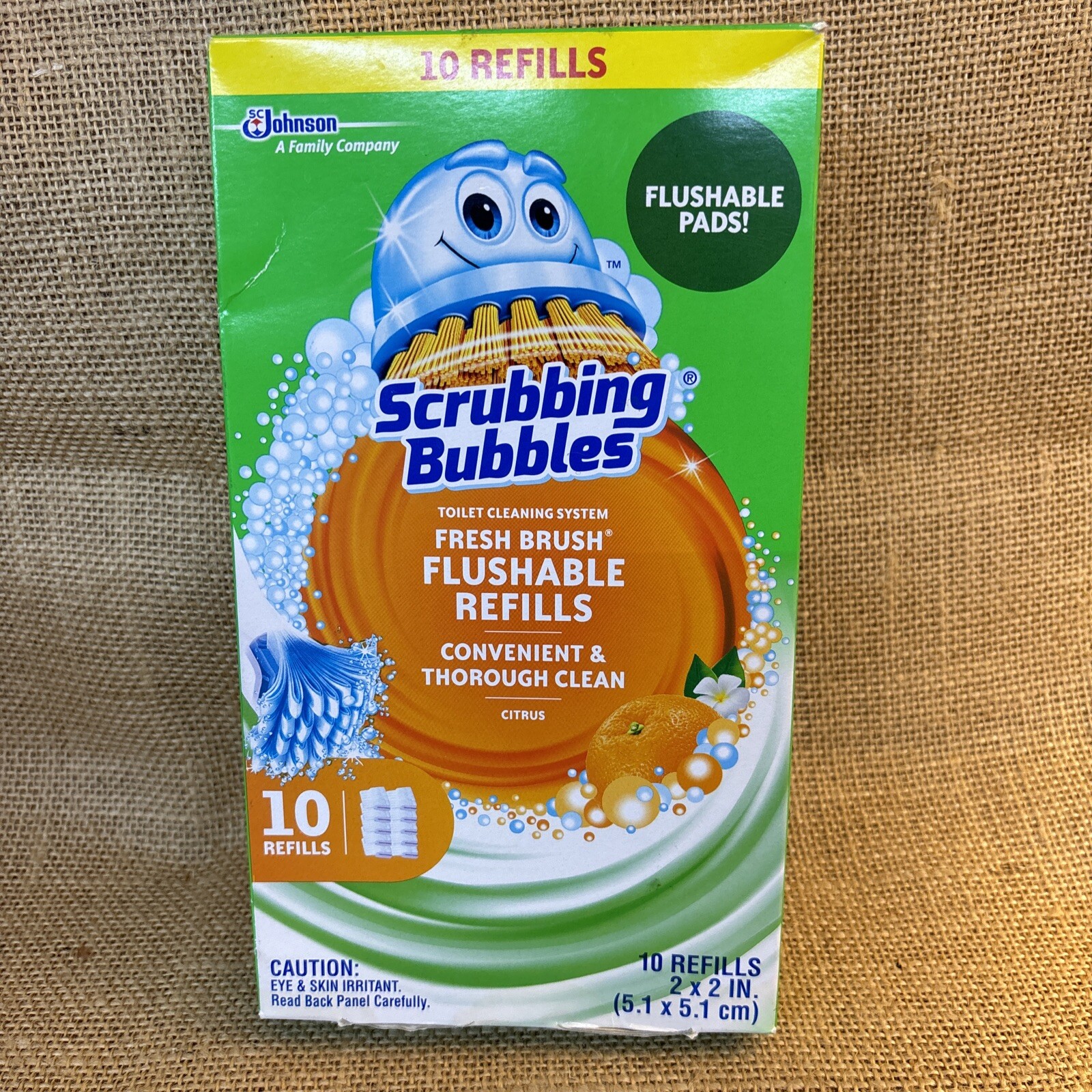 Scrubbing Bubbles Flushable Fresh Wand Refills 10 Each, Citrus Scent