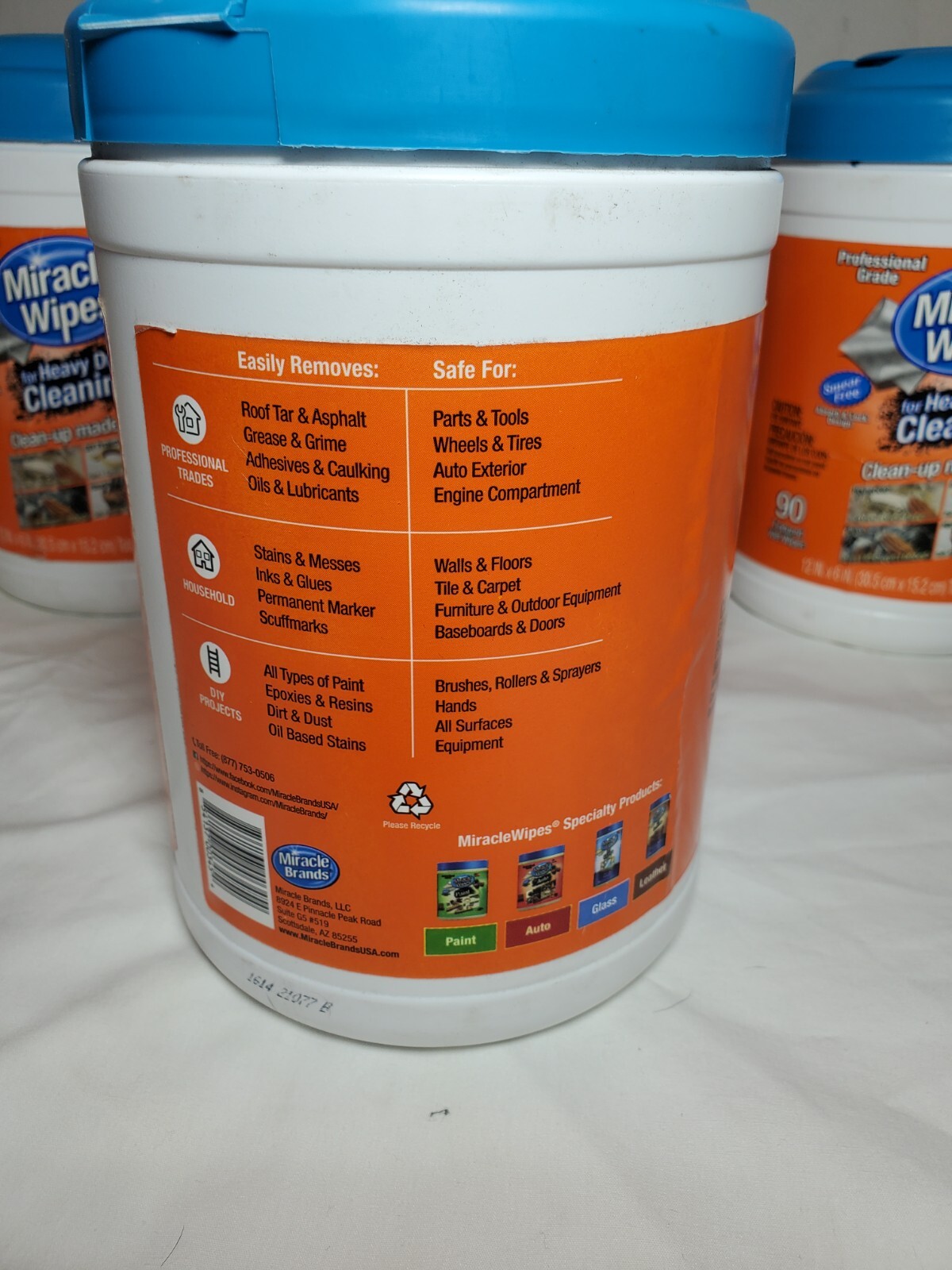 Miracle Wipes for Heavy Duty Cleaning (90 Count) – All Purpose Cleaner – 3 Pack