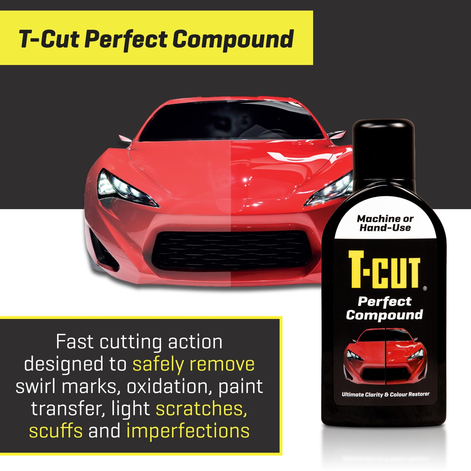 T-Cut Perfect Compound 17Fl Oz Removes Car Oxidation Scratches Blemishes –