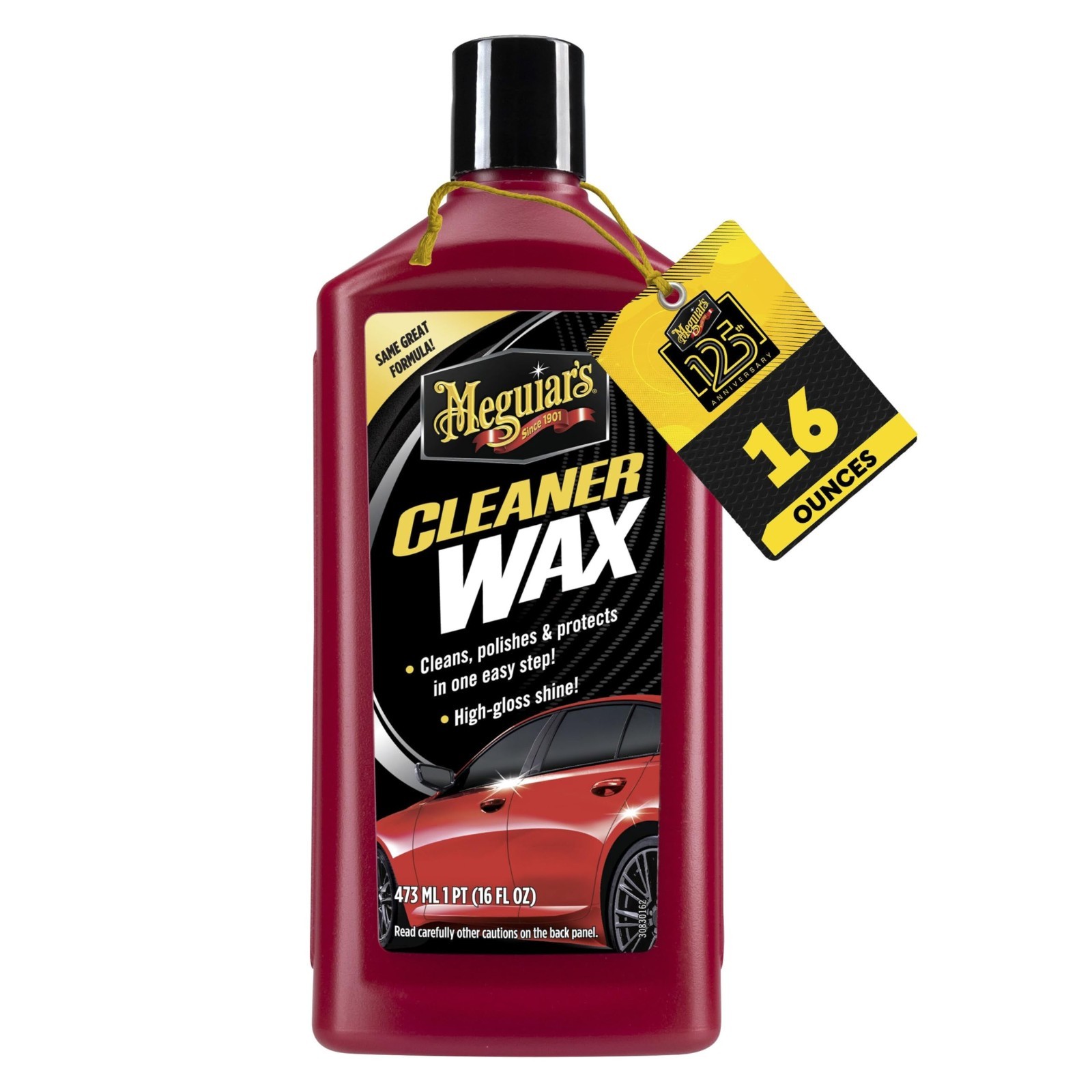 Meguitar’s Cleaner Wax, Liquid Car Wax For Diy Drivers & Detailers—Cleans 16 Oz