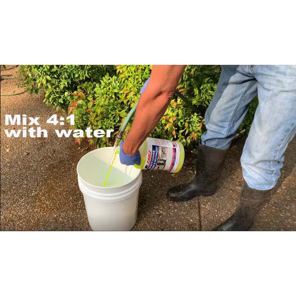 1 Gal. Cleaner Degreaser and Neutralizer for Concrete in 4:1 Concentrate